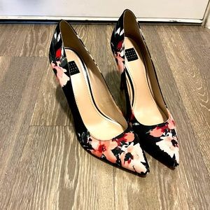White House Black Market Floral Heels